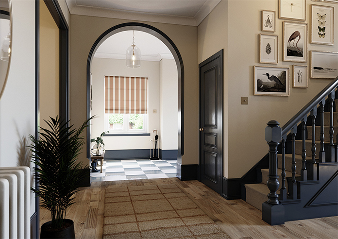 The British Stripe Co. Henry, Polzeath No.2 - Twist&Fit Roman Blind - Image 7